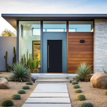 ODL Contemporary Fiberglass Entry Door
